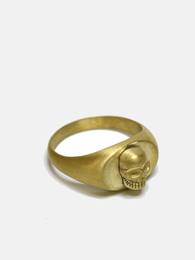 Curated Basics Brass Skull Ring product