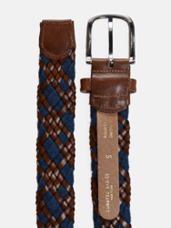 Brown & Blue Woven Belt