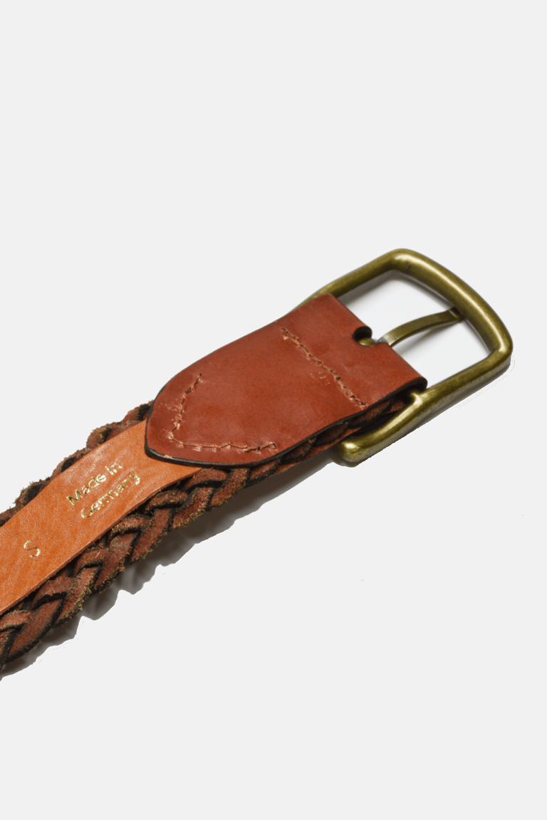 The Belt - Brown Braided, Vachetta Leather