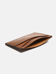 Cognac Brown Leather Cardholder
