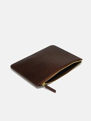 Dark Brown Leather Pouch