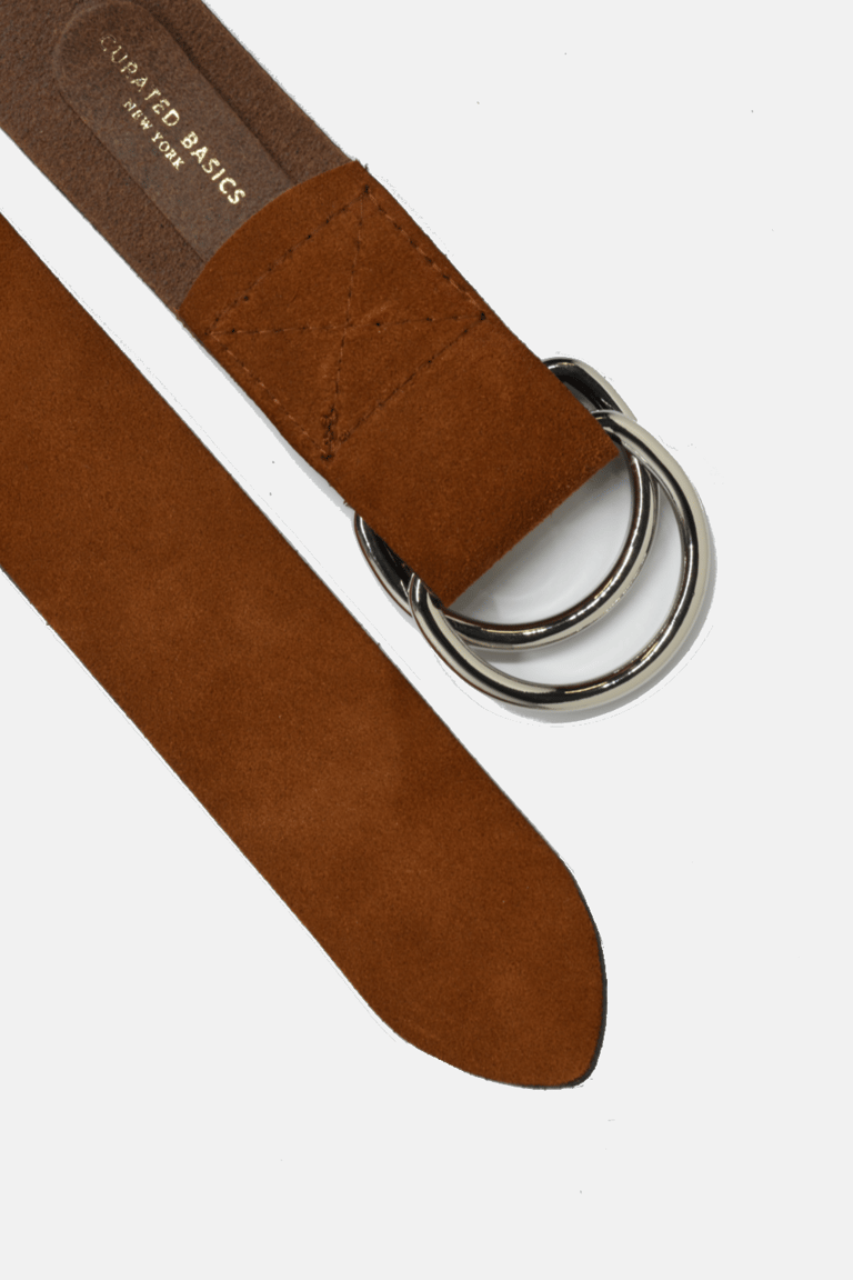 Suede D-Ring Belt