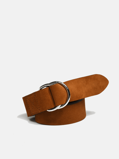Curated Basics Dark Brown Suede D Ring Belt product