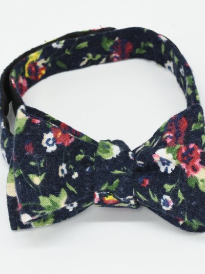 Curated Basics Dark Navy Floral Bow Tie product