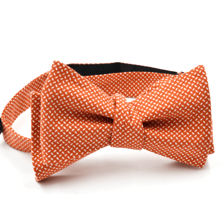 Diamond Plate Bow Tie - Orange