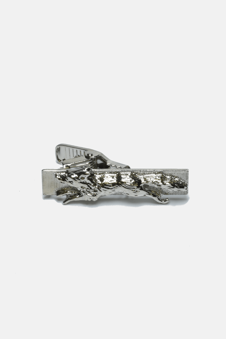 Fox Tie Clip - Silver