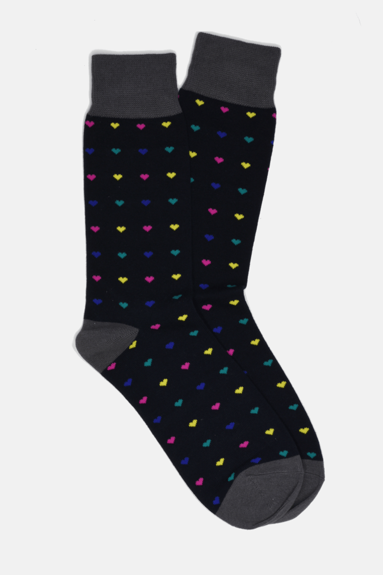 Hearts Socks - Black