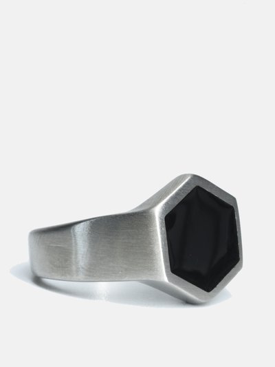 Curated Basics Hexagon Steel Ring product