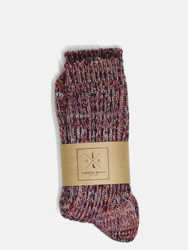 Italian Coral Wool Boot Socks