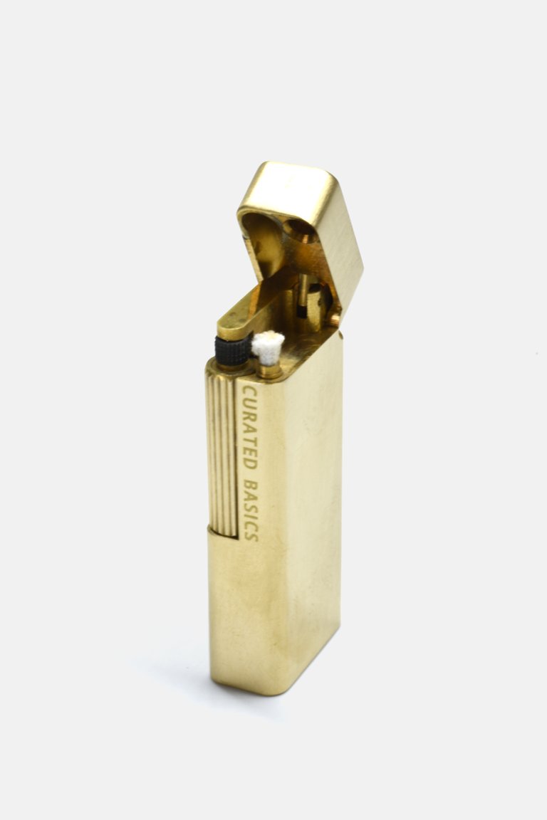 Kerosene Brass Lighter - Gold