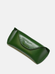 Leather Eyeglasses Case - Green