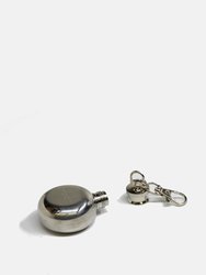 Mini Flask Keychain - Steel