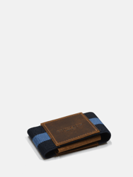 Minimalist Elastic Wallet - Baby Blue Striped