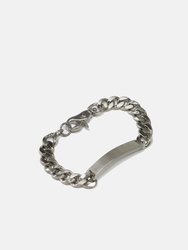 Nameplate Steel Chain - Silver