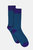 Navy Ribbed Socks - Navy