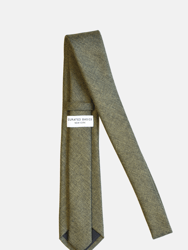 Olive Linen Tie