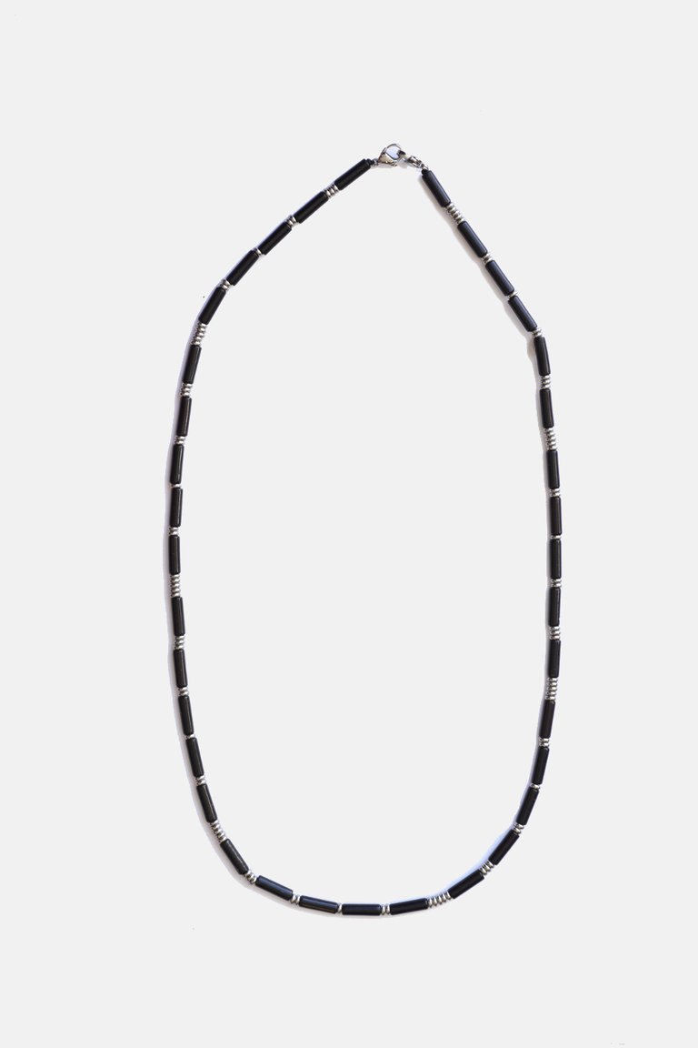Onyx Necklace / Sunglasses / Face Mask Chain - Black