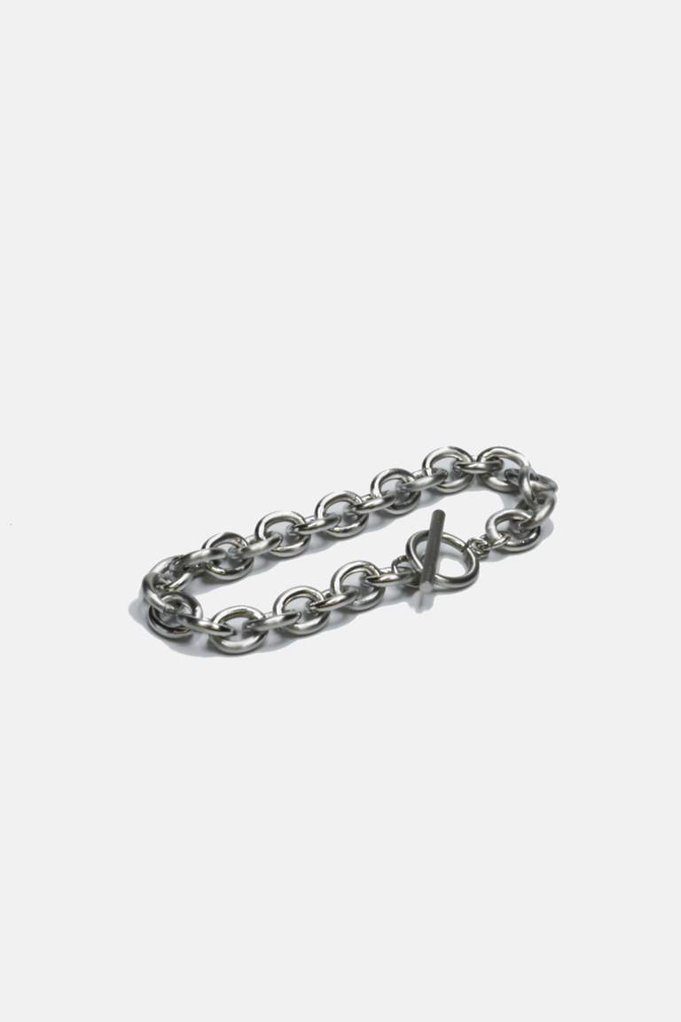 Oval Chain with Toggle Closure - Steel