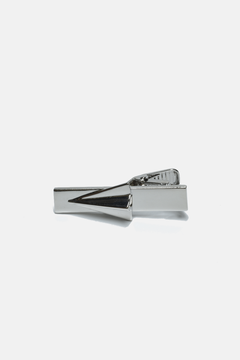 Paper Plane Tie Clip - Silver
