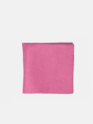 Pink Linen Pocket Square - Pink