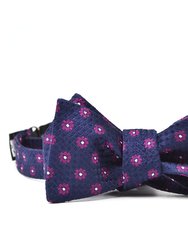 Purple Floral Dots Bow Tie - Purple