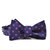 Purple Floral Dots Bow Tie - Purple