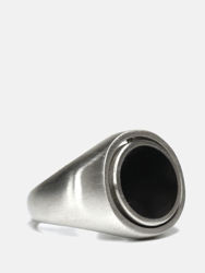 Reversible Oynx Ring - Silver/Black