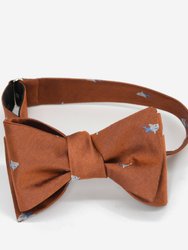Shark Bow Tie - Brown