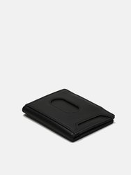 Slim Wallet With Elastic Strap - Black