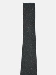 Speckled Charcoal Grey Wool Tie - Charcoal Grey