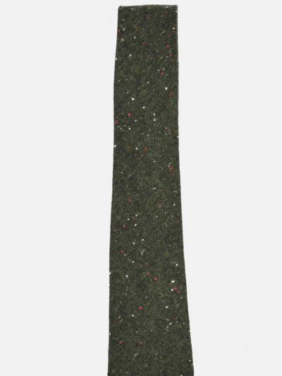 Curated Basics Speckled Dark Green Wool Tie product