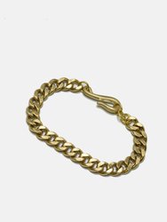 Steel Curb Chain Bracelets - Brass
