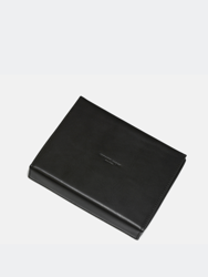 Travel Jewelry Box - Black Leather Black Lining