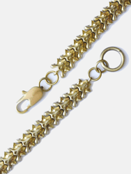 Vertebrate Brass Chain Bracelet