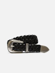 Western Braided Belt - Black