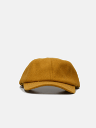 Wool Hat With Optional Fold Down Ear-flap - Camel