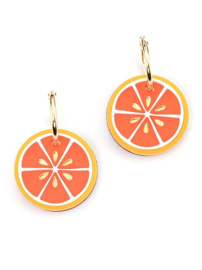 By Chavelli Blood Orange Hoop Earrings product
