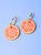 Blood Orange Hoop Earrings