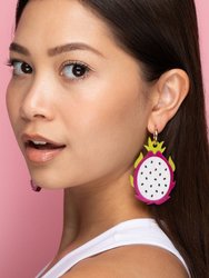 Dragonfruit Hoop Earrings