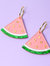 Watermelon Wedge Hoop Earrings