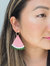 Watermelon Wedge Hoop Earrings