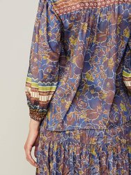 Border Print Paisley Top