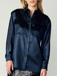 Button Up Top - Navy