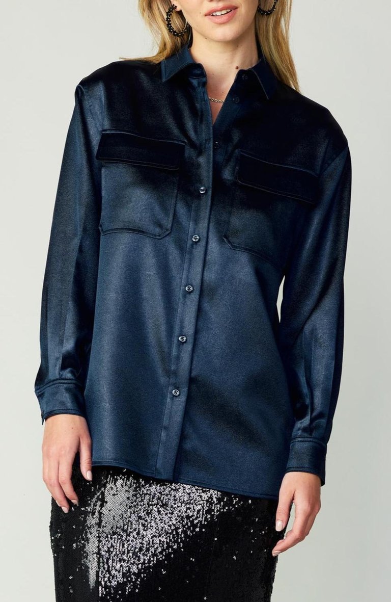 Button Up Top - Navy