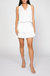 Cara Sleeveless Pleated Mini Dress - White