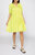 Flowy Tiered Short Dress - Lemon