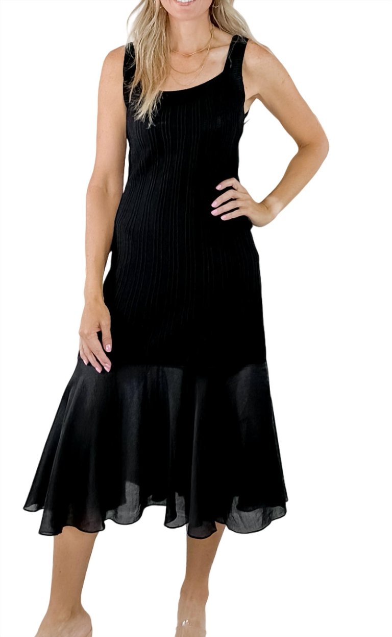 Georgia Midi Dress - Black