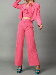 Maeve Corduroy Pants - Neon Pink