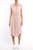 Rosette Mid Length Smocked Waist Dress - Light Pink