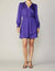 Wrapped Skirt Mini Dress - Space Purple